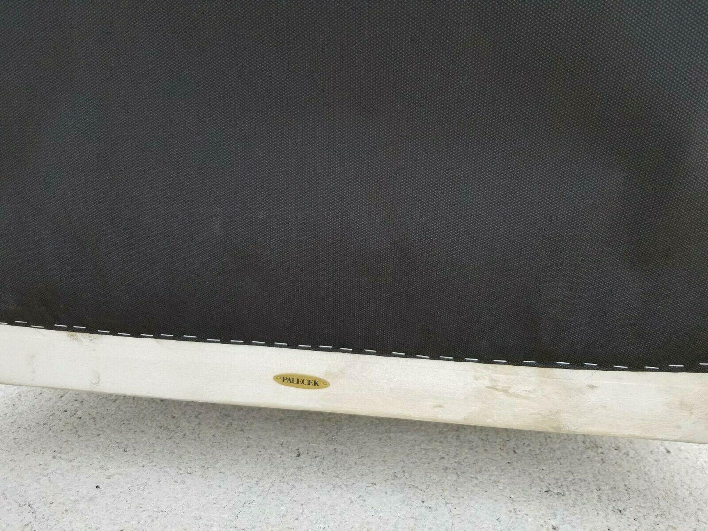 Mid Century Modern Palecek Linen Lounge Club Captains Chair Armchair