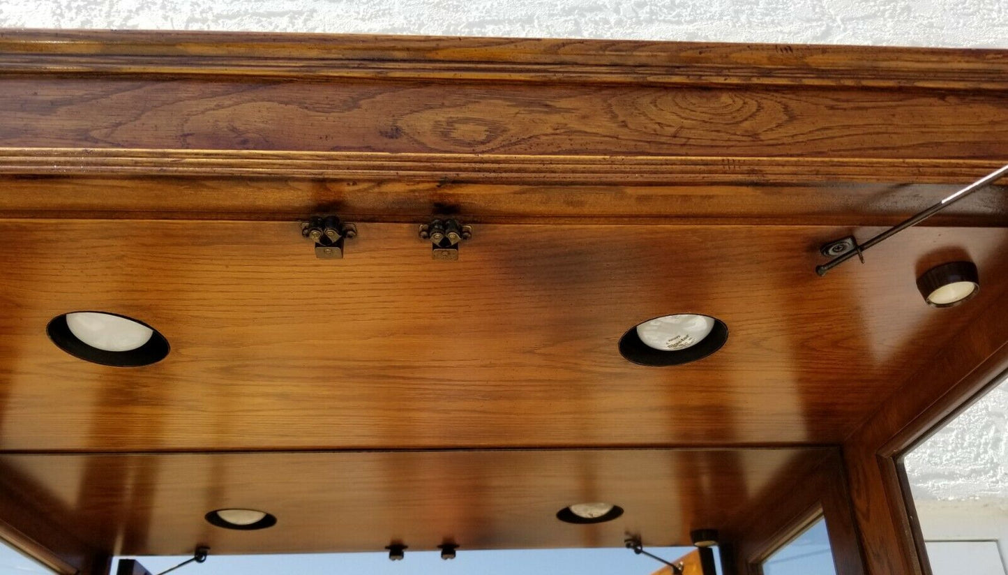 HENREDON VERA CRUZ Campaign Style Vitrine Display Case Buffet Cabinet