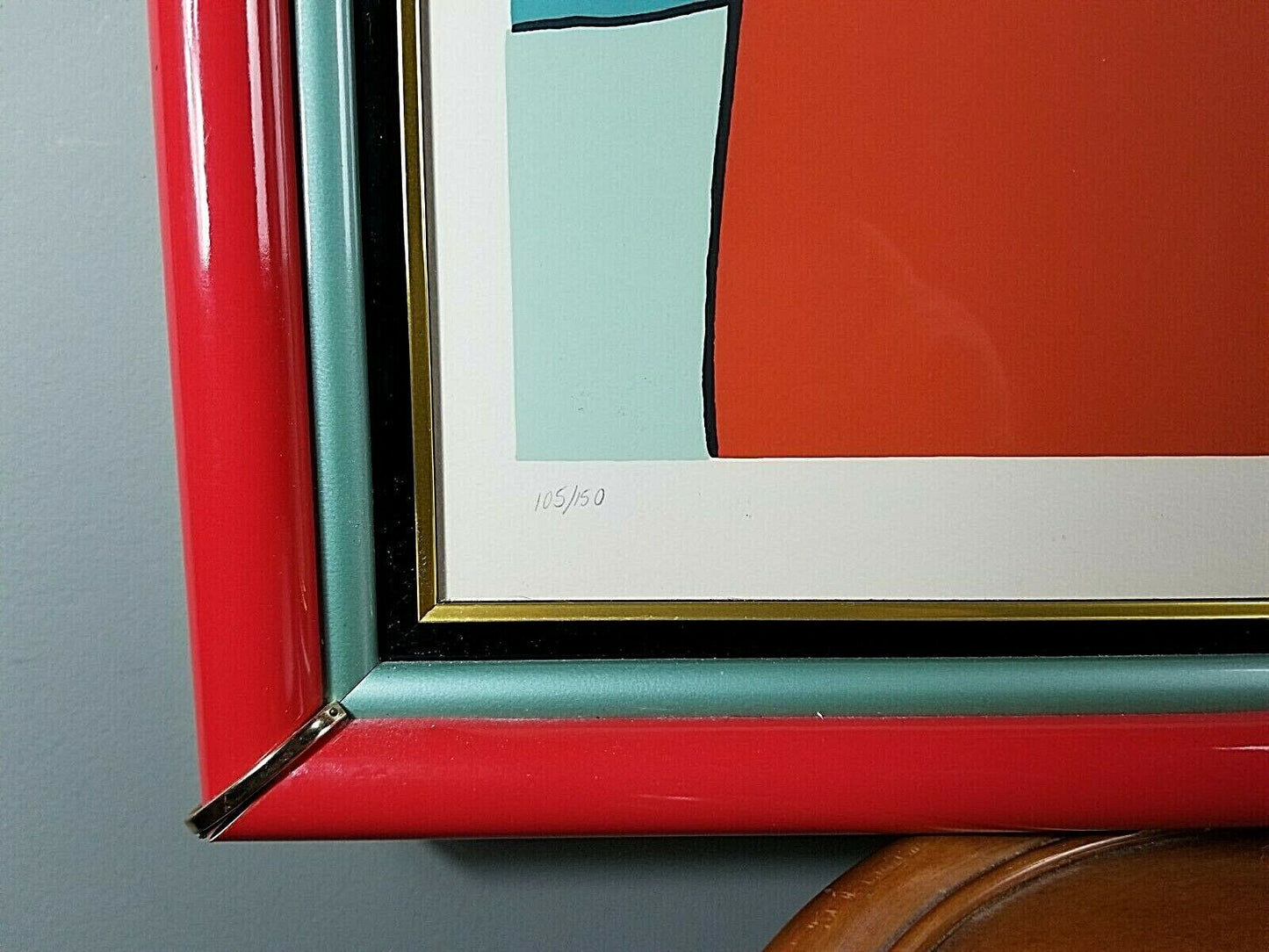 PETER MAX " Impressions of a Landscape " Serigraph Signed #ed COA Original Frame