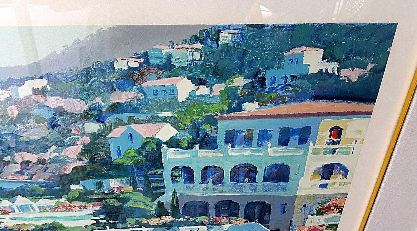 Original HOWARD BEHRENS Artist Proof Pencil Signed Giclee " Cap Roux 1990 "