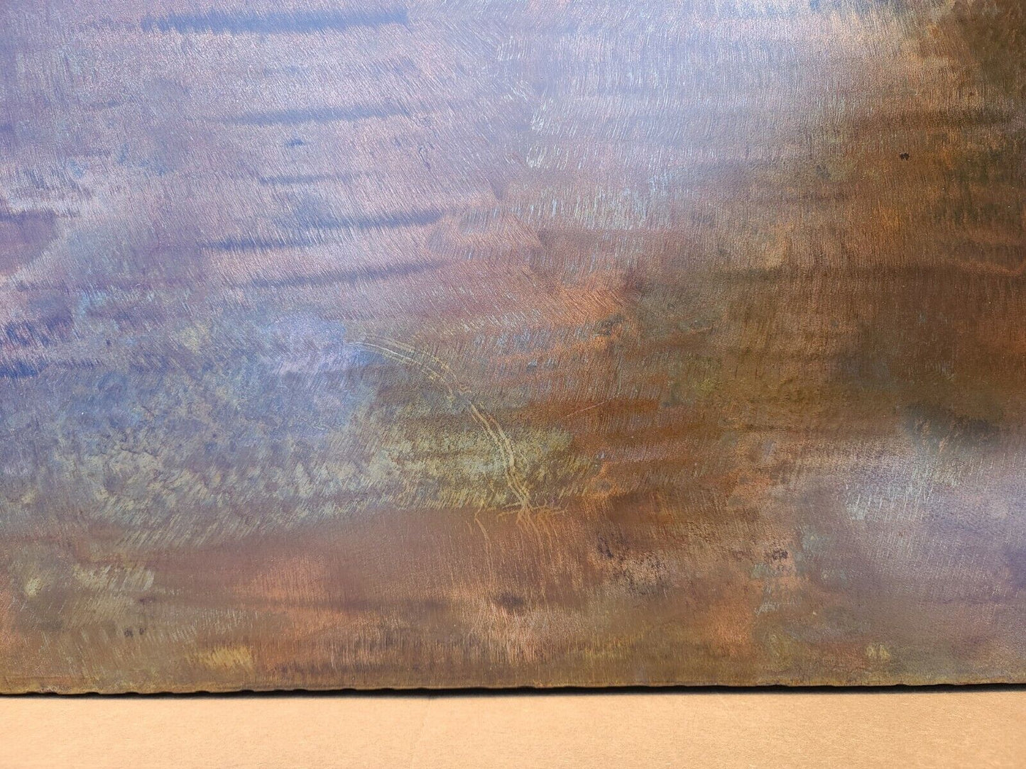 Huge Copper Coffee Cocktail Table 73" x 49"