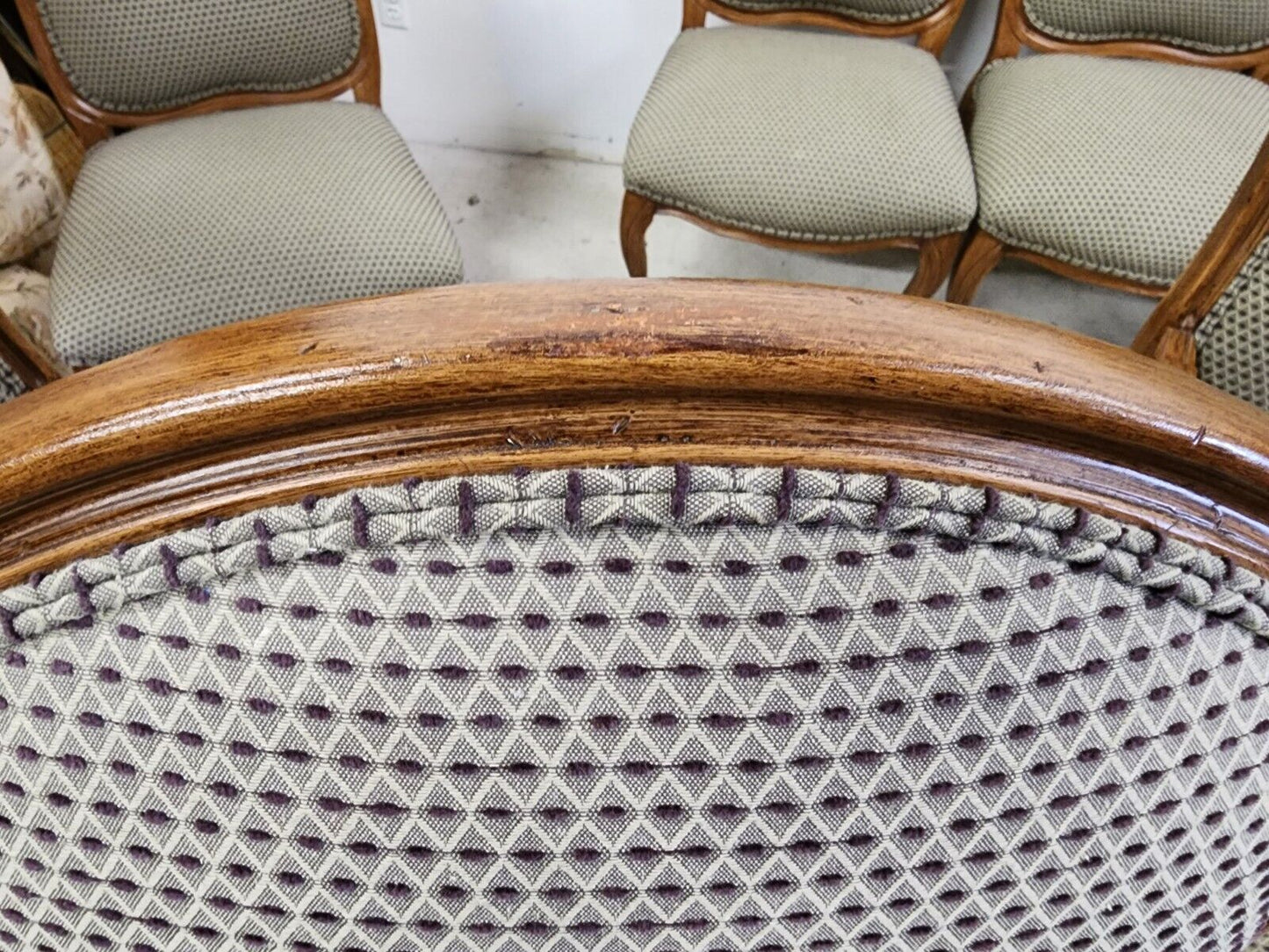 Set of 10 Louis XV French Dining Chairs Oversized