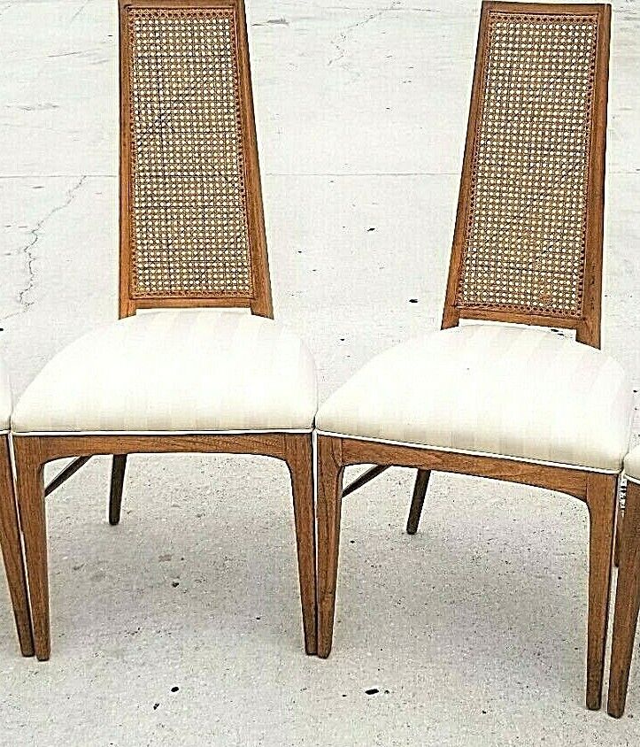 MCM Dining Chairs Cane Back Set of 2 ONLY by DREXEL
