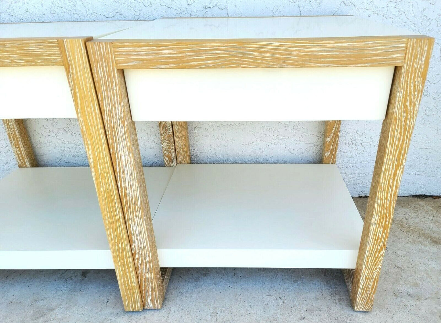 Pair of SERENA & LILY Side End Tables Nightstands with Drawers