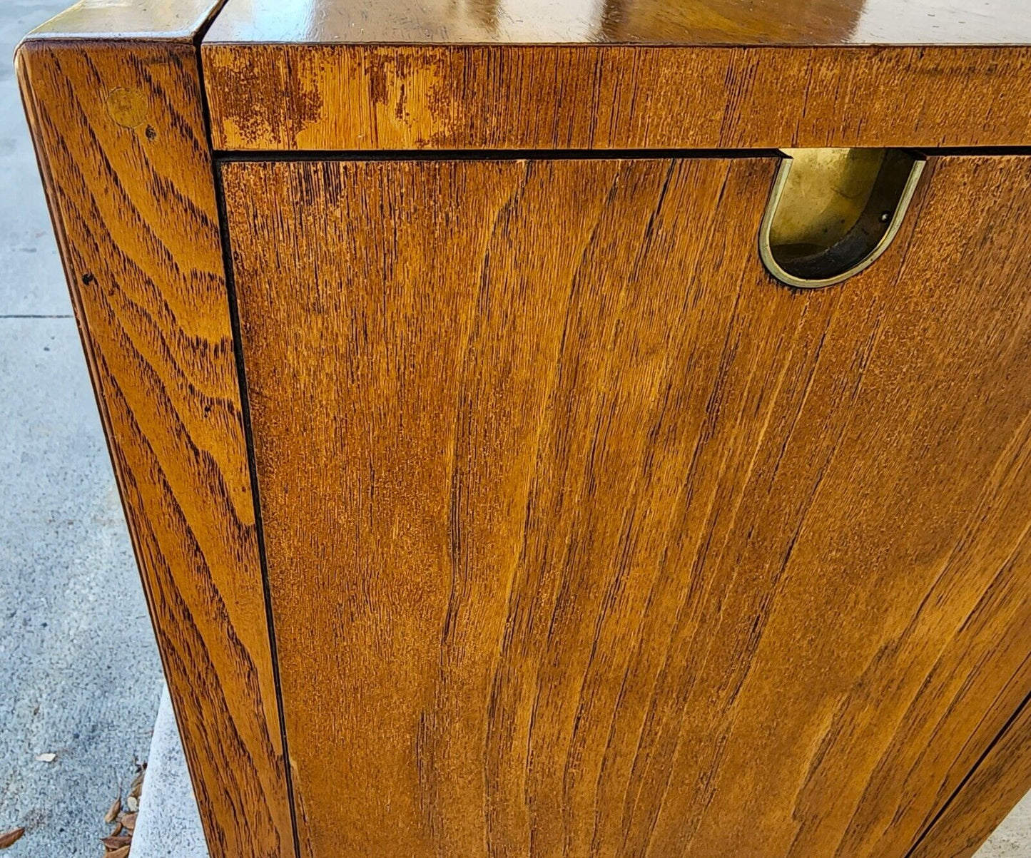 Vintage Dry Bar Buffet Sideboard Campaign Style PREFACE By DREXEL