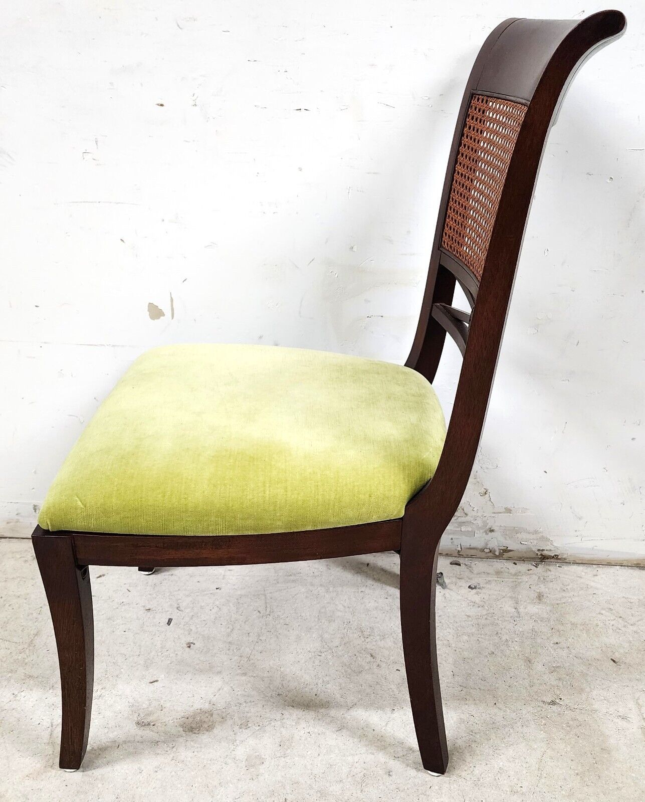 5 Mahogany Dining Chairs Cane Back by PALECEK