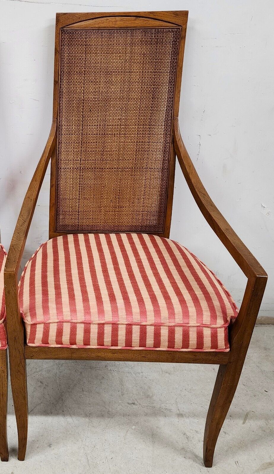 MCM Dining Chairs Cane Backs Klismos Legs - Set of 4