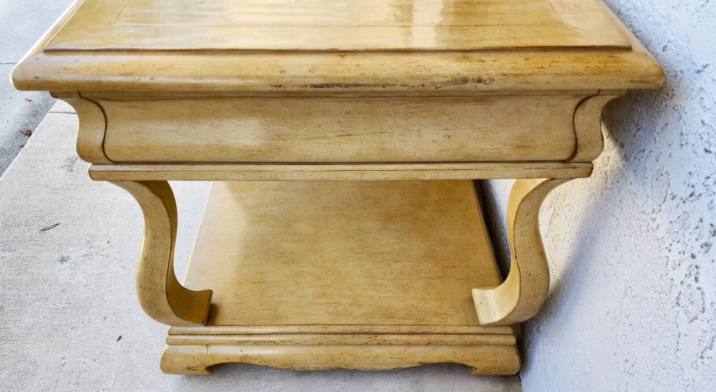 Nightstands Side End Tables Solid Wood Oversized by CENTURY FURNITURE a Pair