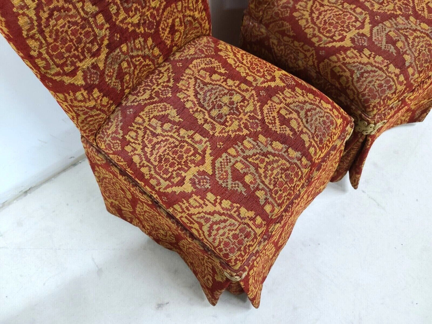 Pair of Rolling Parsons Dining Chairs by LANE VENTURE