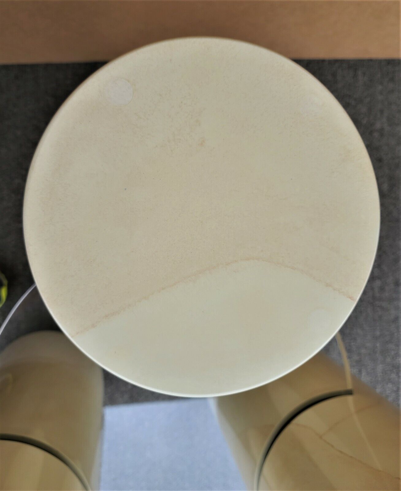 Karl Springer Lucite Faux Goatskin Dining Game Table Base