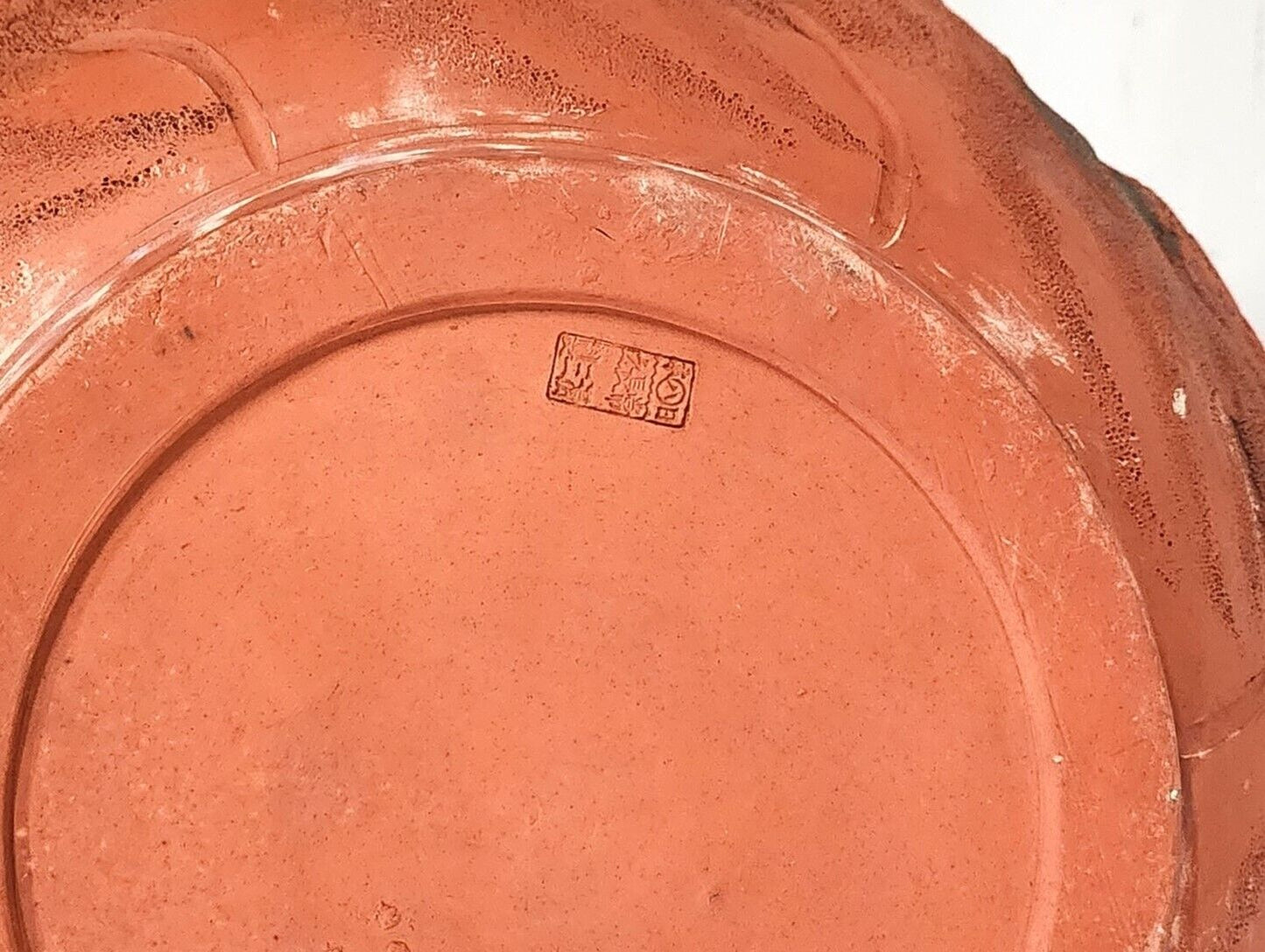 Japanese Tokoname Meiji Redware Pottery Plant Stand