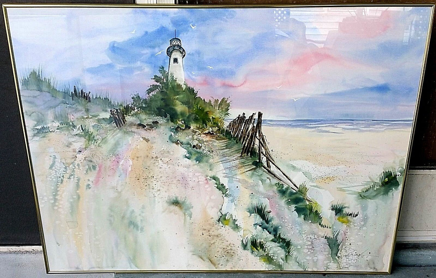 Wonderful Original Signed Mauline Henderson Old Florida " RIVER BANK " Painting