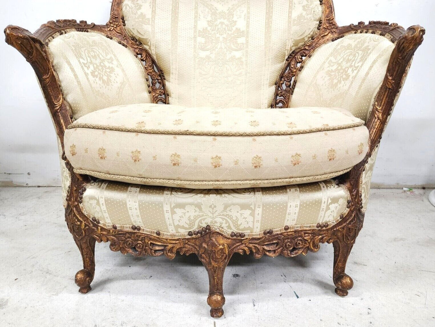 Boudoir Lounge Chair by CAROL HICKS BOLTON & EJ VICTOR with Pillows