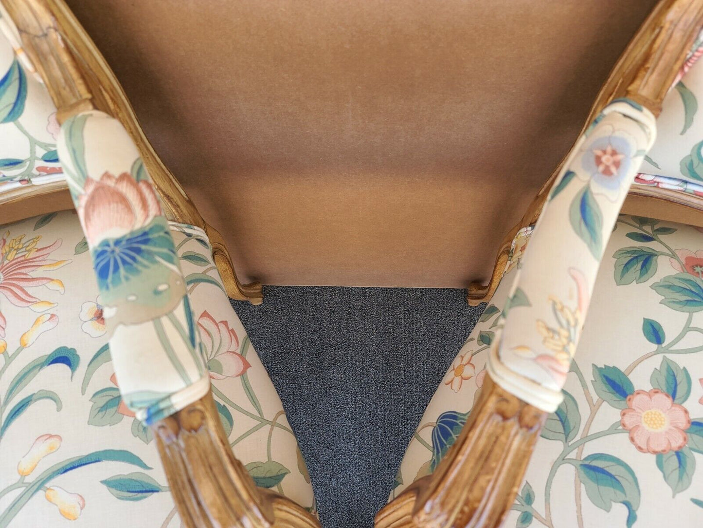 (2) Vintage French Provincial Louis XV Style Italian Arm Chairs by Chateau d'Ax