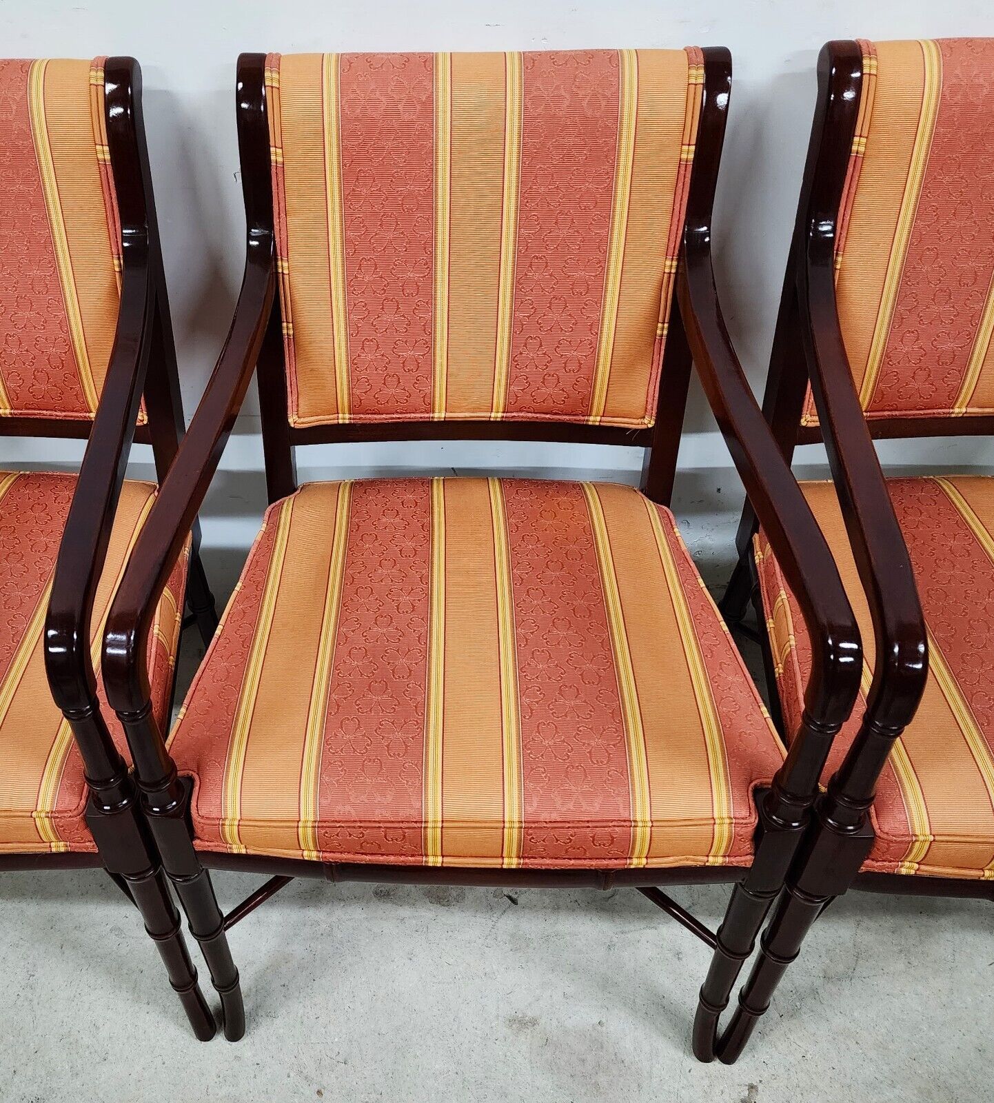 Regency Dining Chairs Faux Bamboo by CABOT WRENN (4)