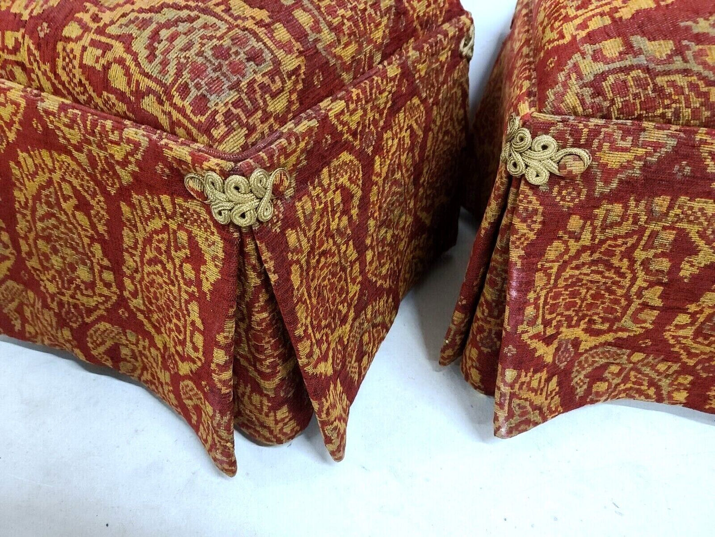 Pair of Rolling Parsons Dining Chairs by LANE VENTURE