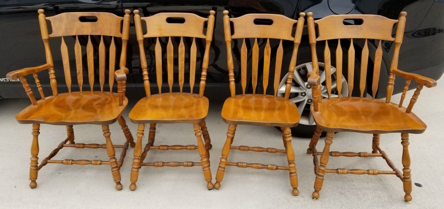 (1) Vintage S Bent Colonial Side Dining Chair Model 973 751 (Rare Style)