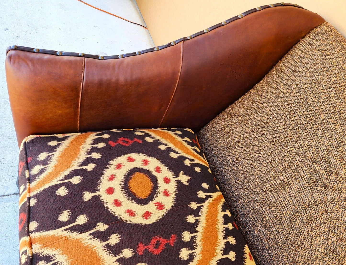 Western Leather Sofa by PAUL ROBERT