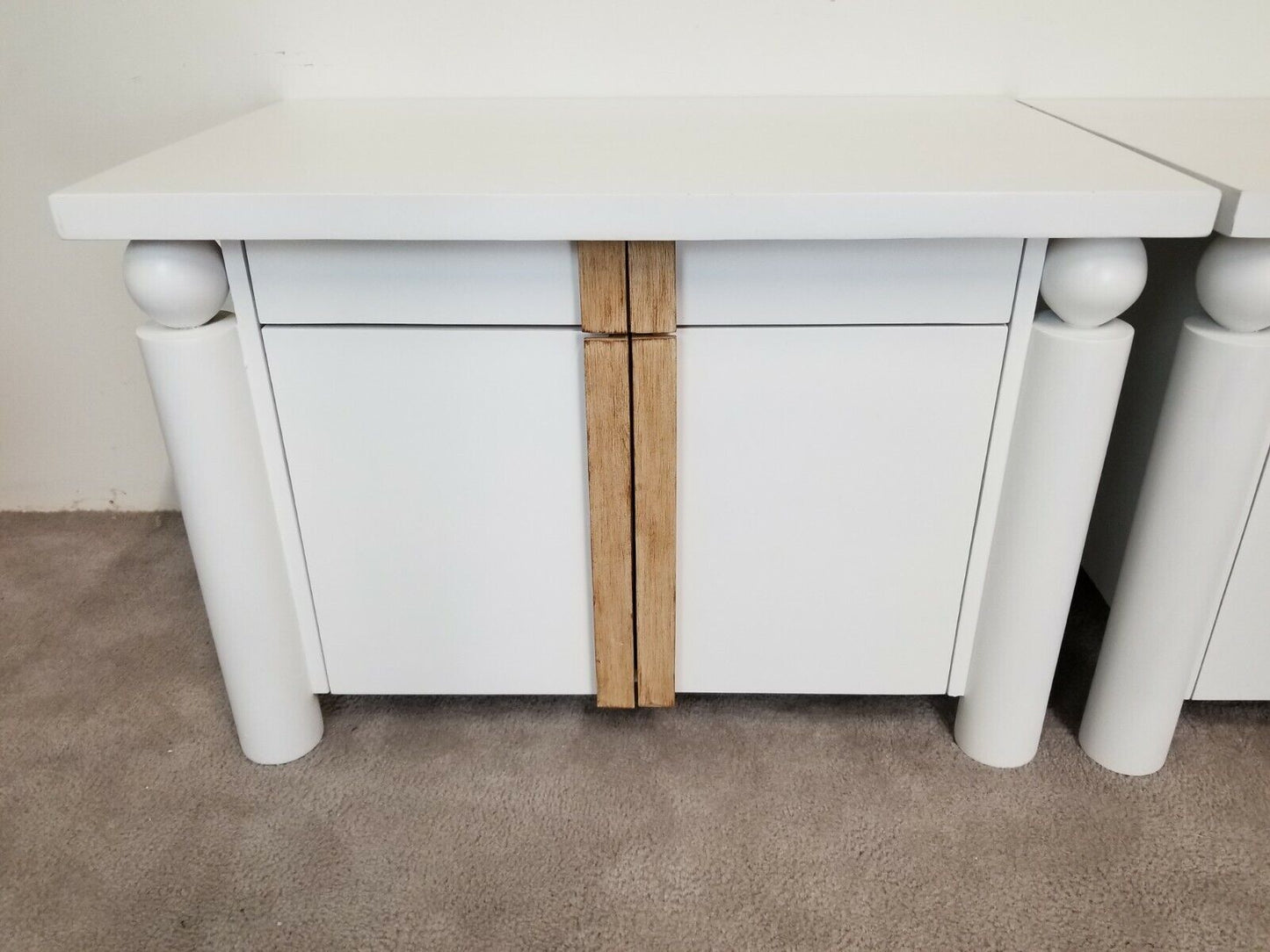 PLATT COLLECTIONS Modern Beach Coastal Nightstand Side Table