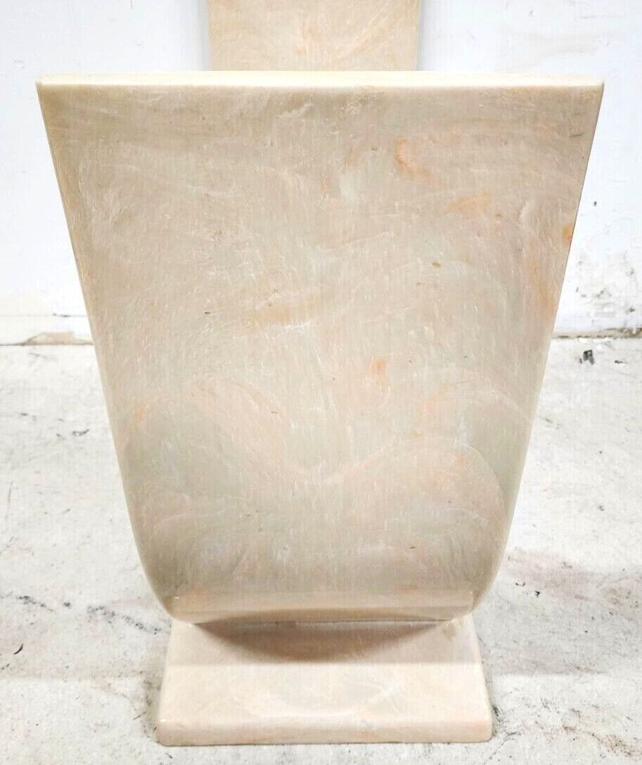 KARL SPRINGER Style Sculptural Polyresin Console Table