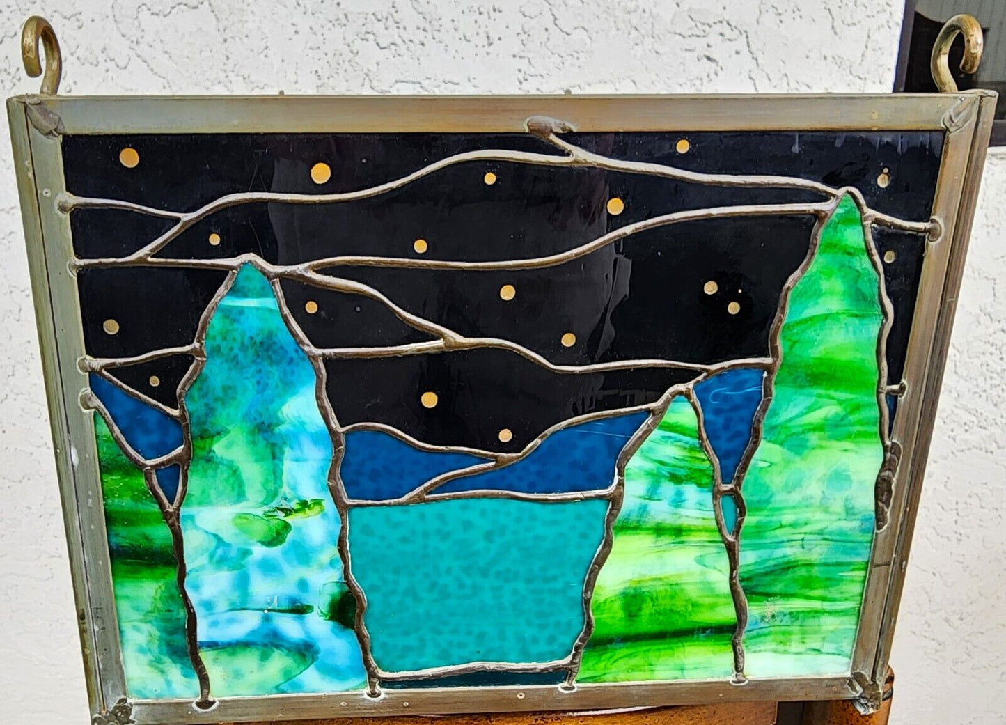 Stained Glass Hanging Ceiling Light Box