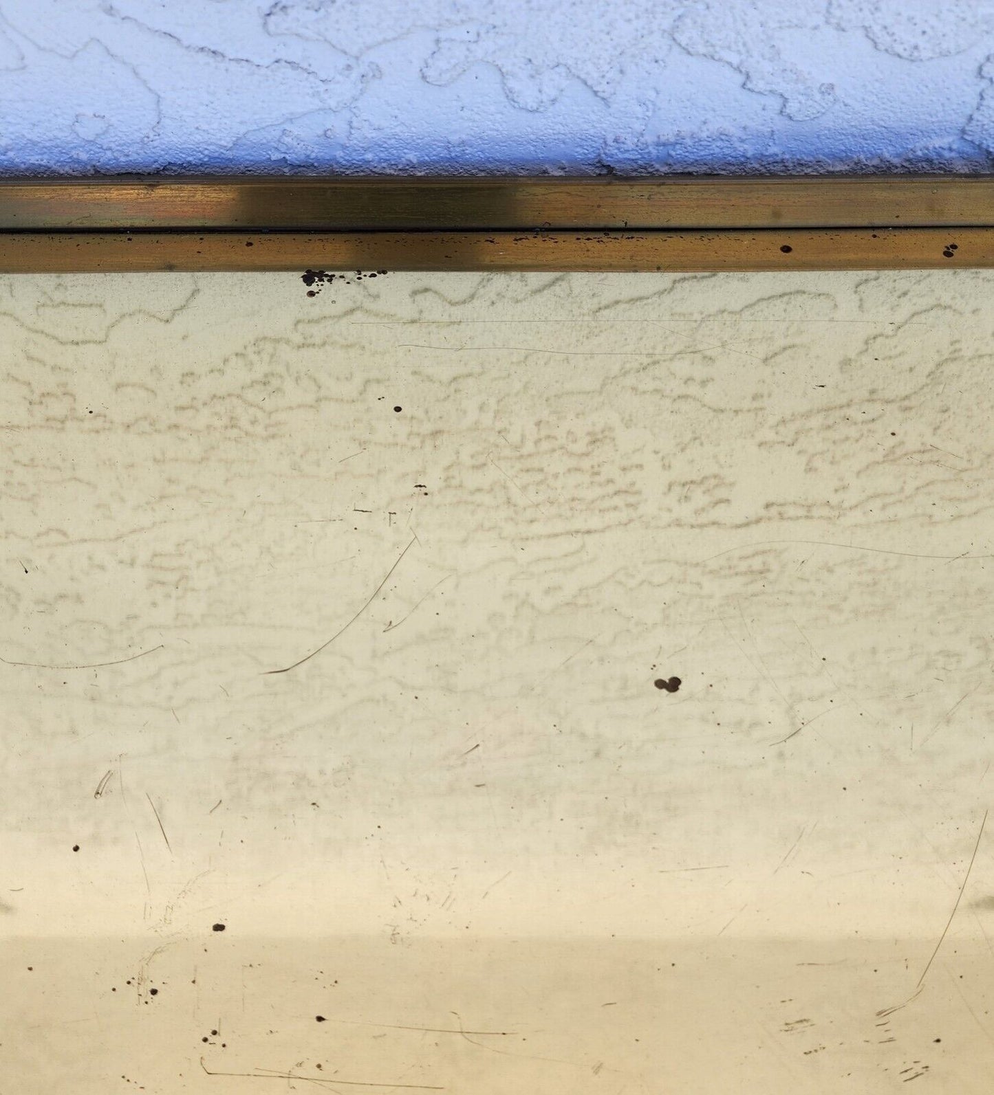 Vintage Brass and Mahogany Tray Table Mid Century