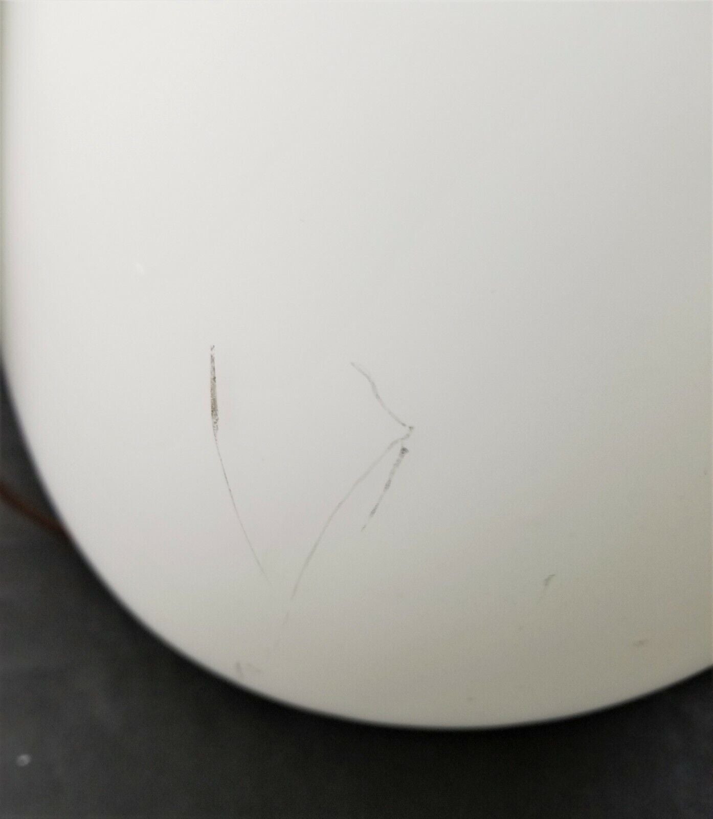 LAUREL LAMP CO Large Frosted Glass Teardrop Style MCM Table Lamp