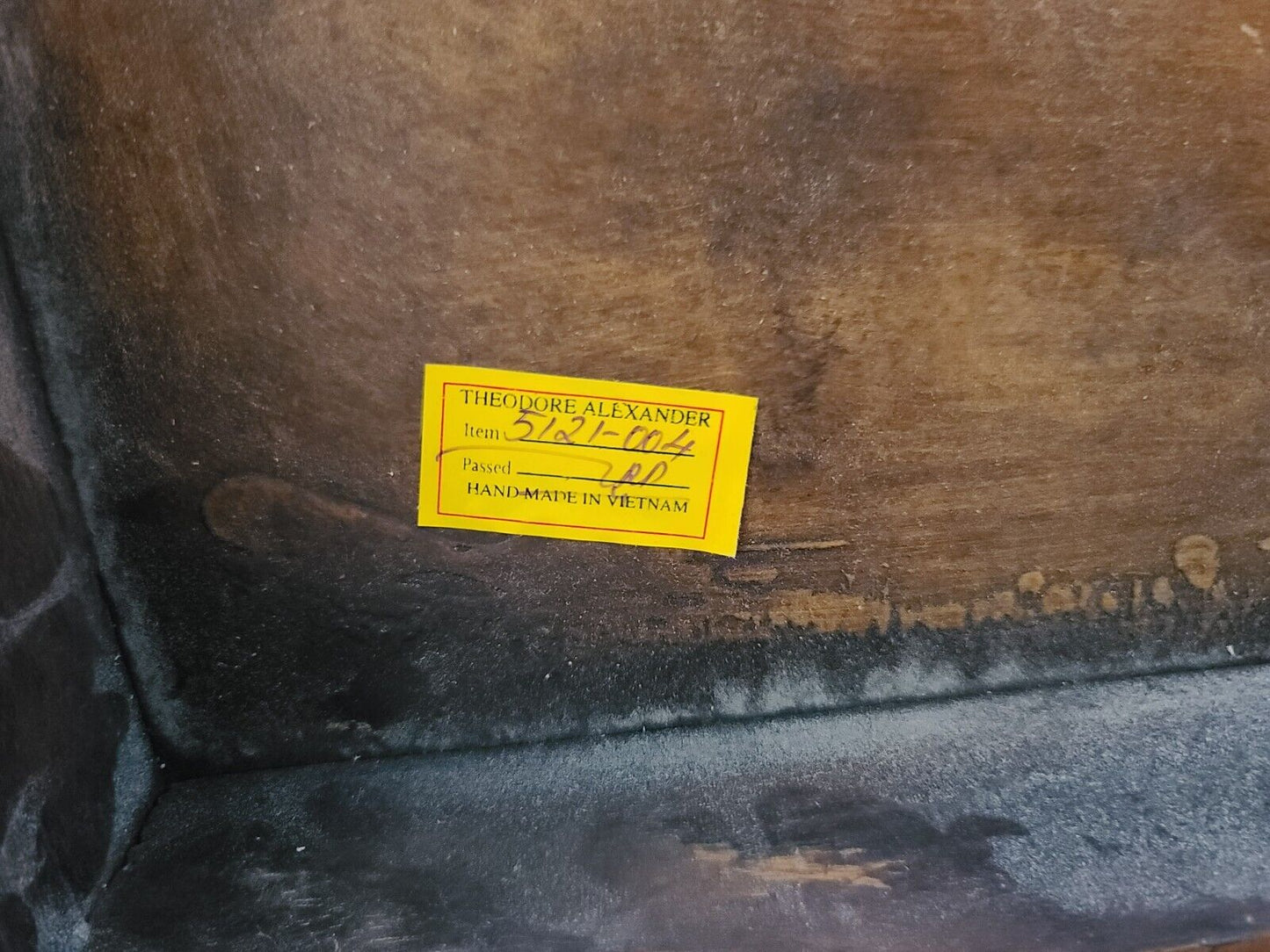 THEODORE ALEXANDER Armoury Collection Etched Brass Cocktail Table 50" x 40"