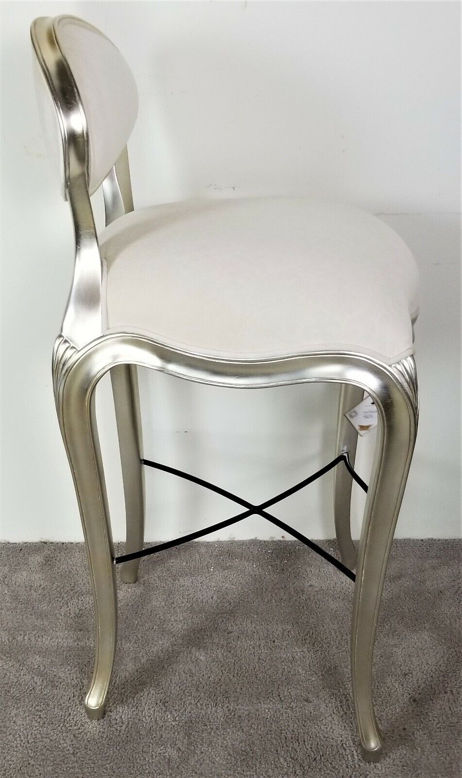Christopher Guy Cafe de Paris Bistro Bar Stool Silver Finish MSRP $4000