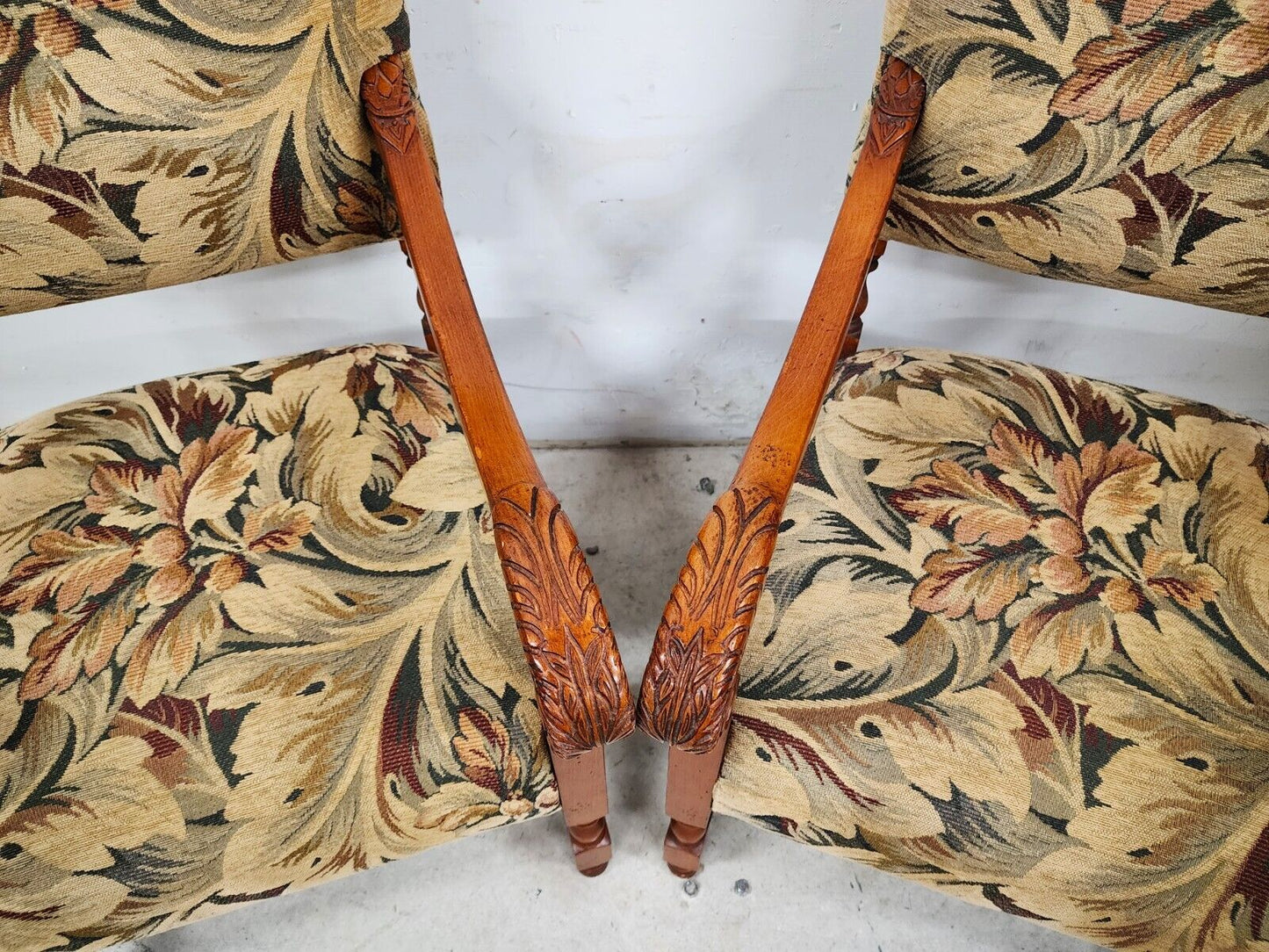 Antique Louis XIII Style French Armchairs - A Pair