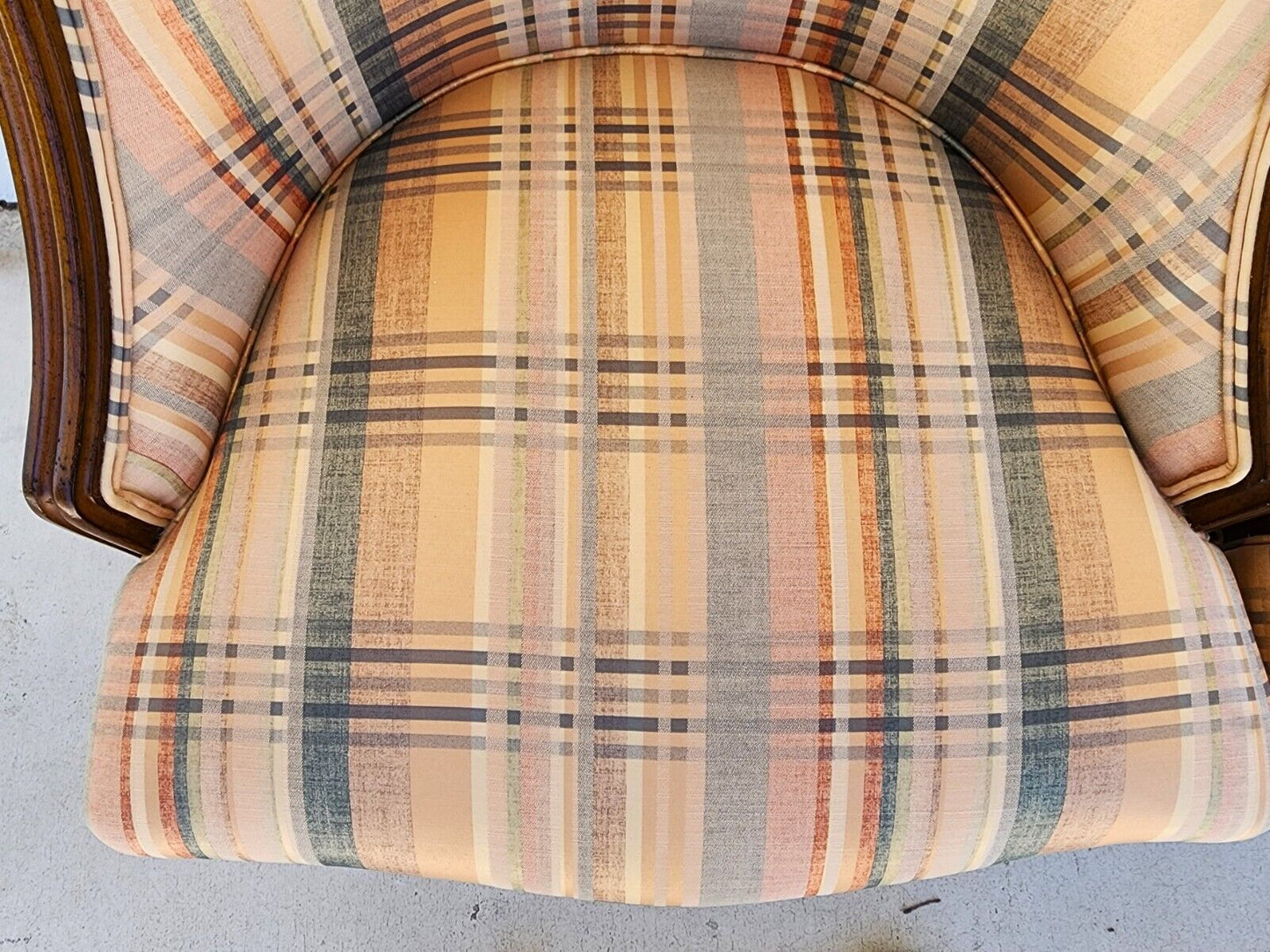 Country French Chairs Accent Antique 1940s Set of 2