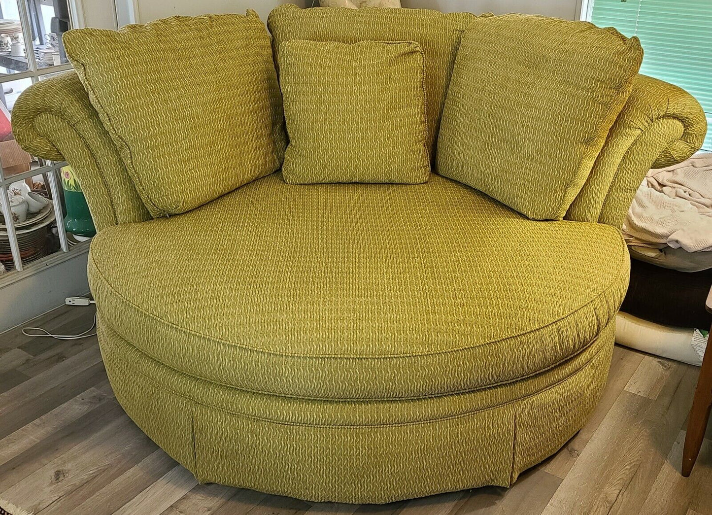 MCM Upholstered Ottoman Footstool by TAYLOR KING