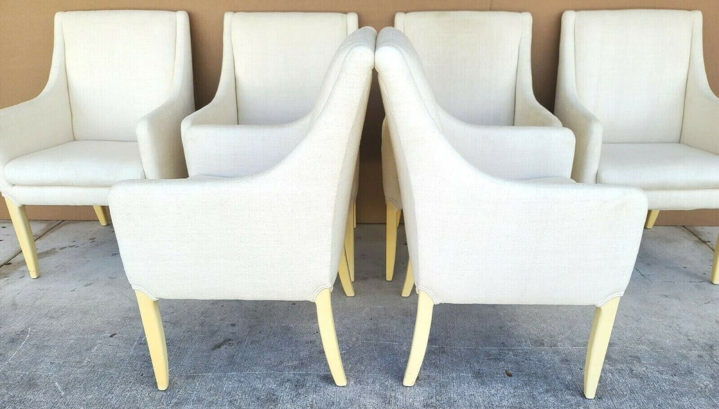 6 Linen Dining Chairs by DIRECTIONAL Furniture Co