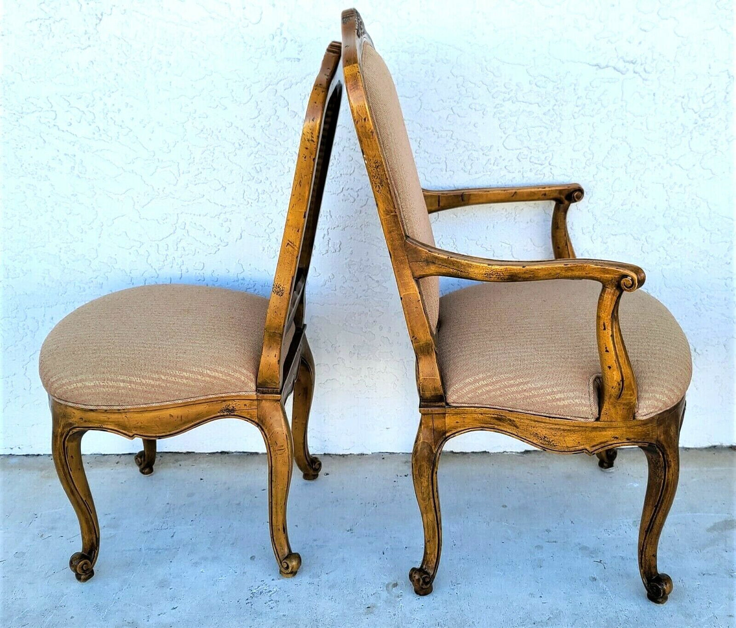 HENREDON French Provincial Cane Back Dining Chairs - Set of 6