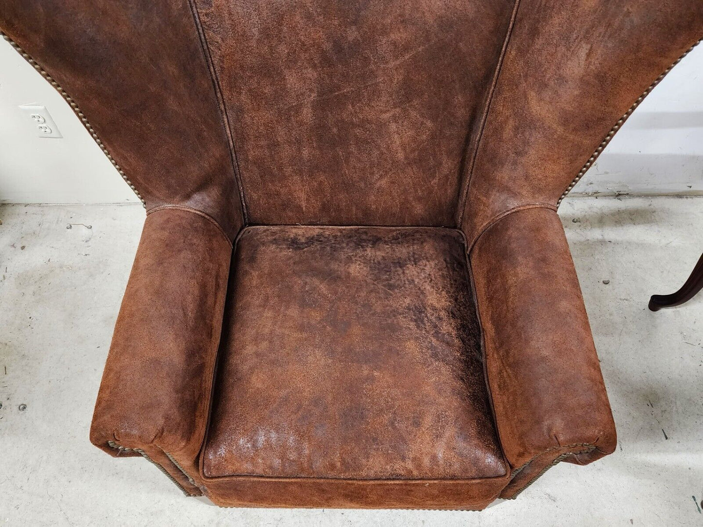 Leather Wingback Lounge Chair by PAUL ROBERT