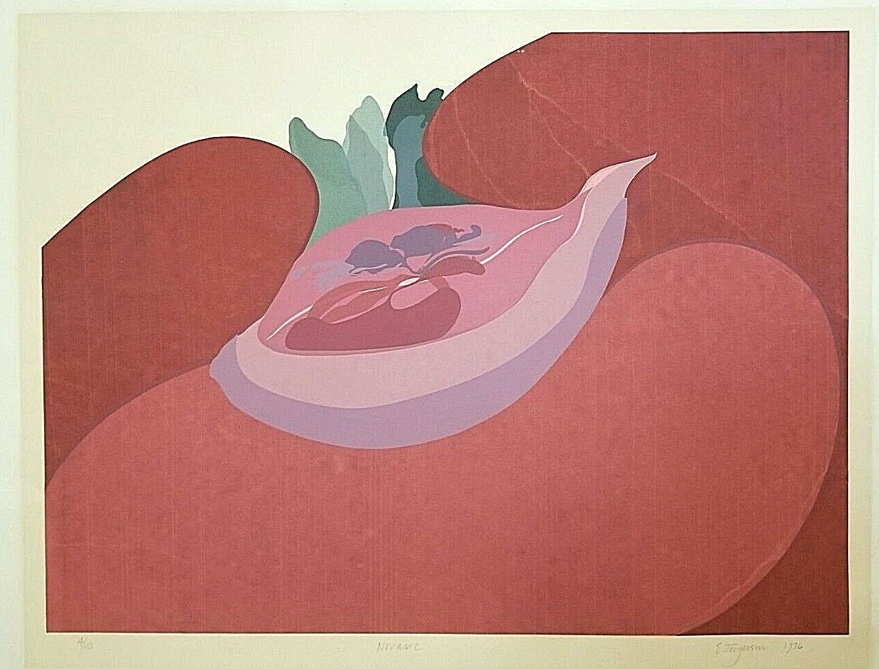 1976 EUGENIE TORGERSON Signed Titled Abstract Serigraph Silkscreen Lt Ed 4/10