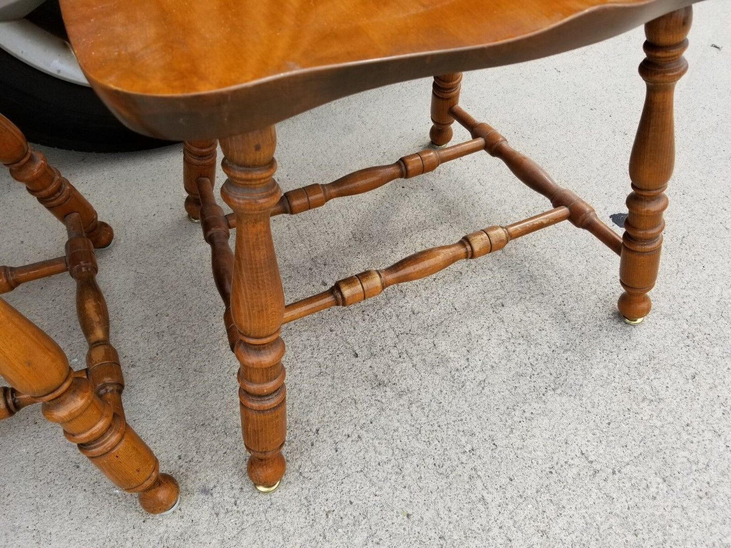 (1) Vintage S Bent Colonial Armchair Dining Chair Model 973 752 (Rare Style)