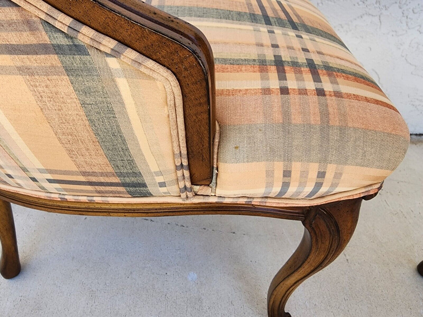 Country French Chairs Accent Antique 1940s Set of 2