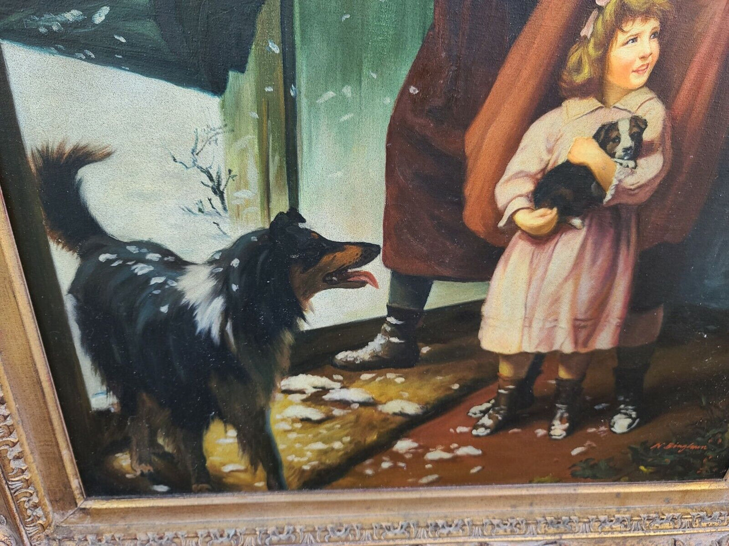 N Henry Bingham (AMERICAN, b 1939) Original Oil Painting on Canvas Signed Framed