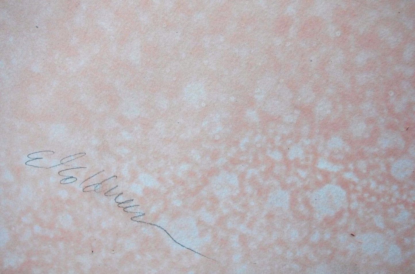 1988 Edward Goldman 1916-2006 Summer Winds Acrylic Gold Leaf Painting Signed