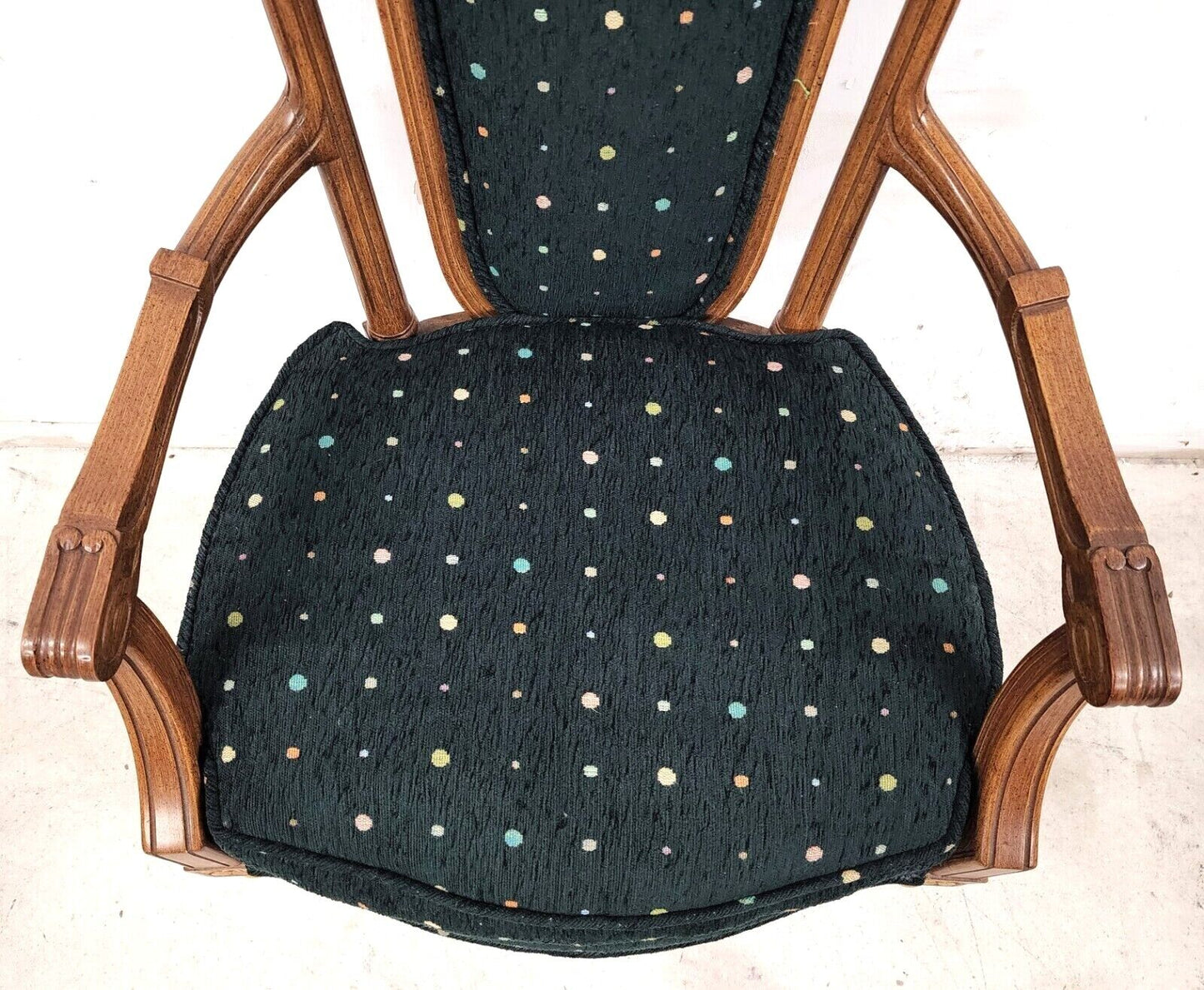 Vintage Italian Renaissance Desk Dining Accent Armchair