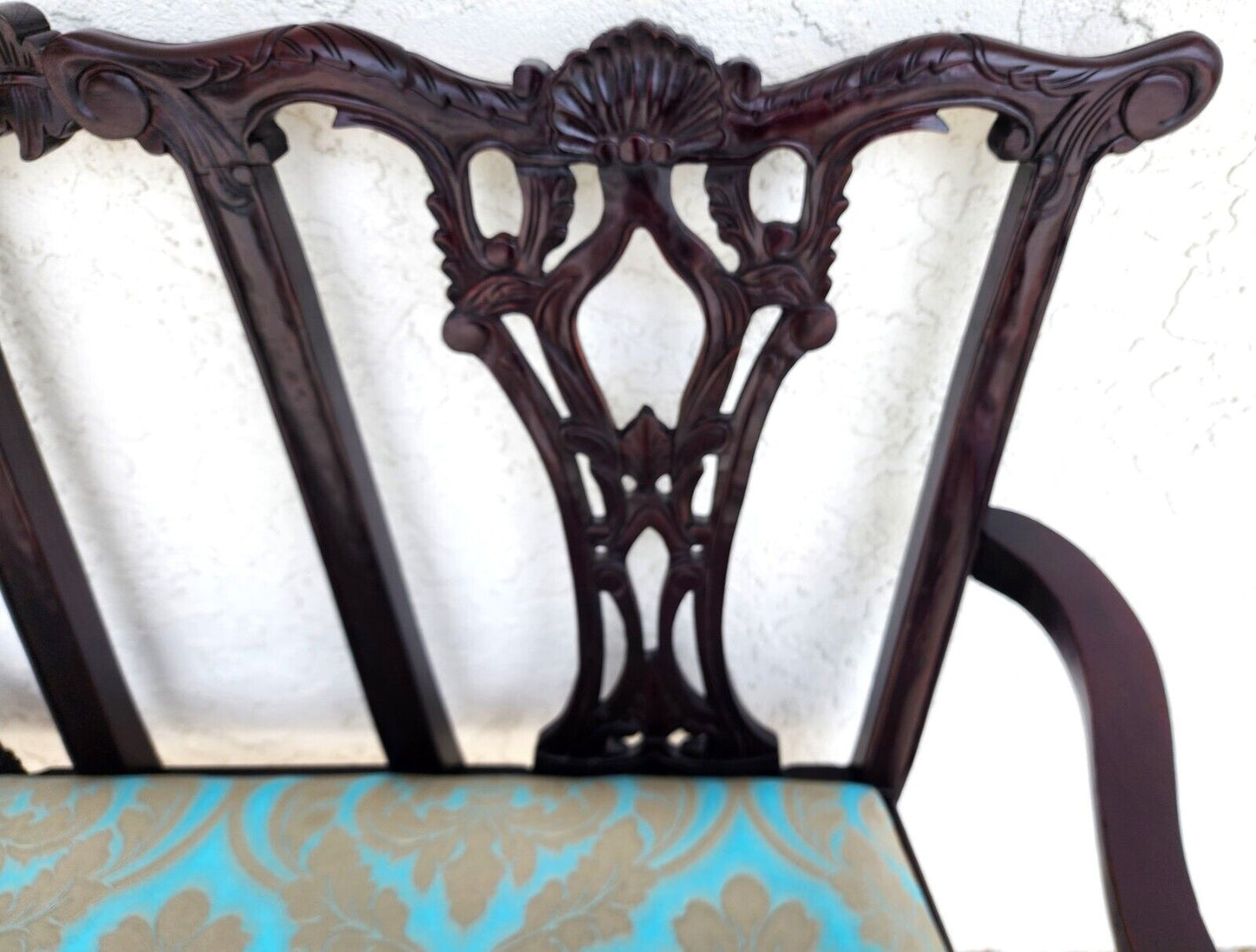 Vintage Chippendale Style Bench or Settee