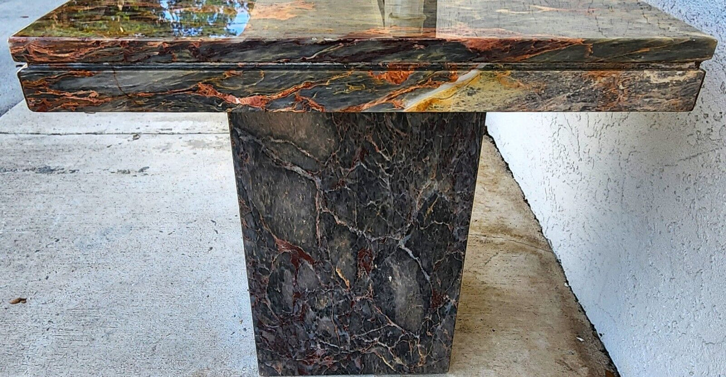 Marble Side End Accent Table Boho Vintage