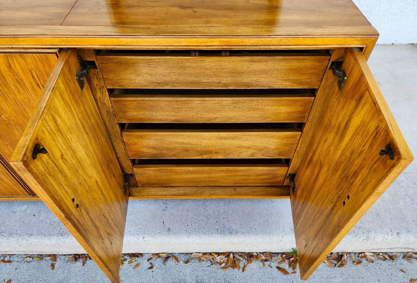 Vintage Dry Bar Buffet Sideboard Campaign Style PREFACE By DREXEL