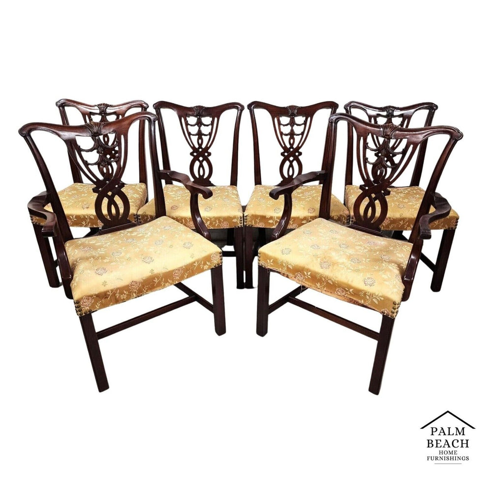 Chippendale Dining Chairs Antique Mahogany