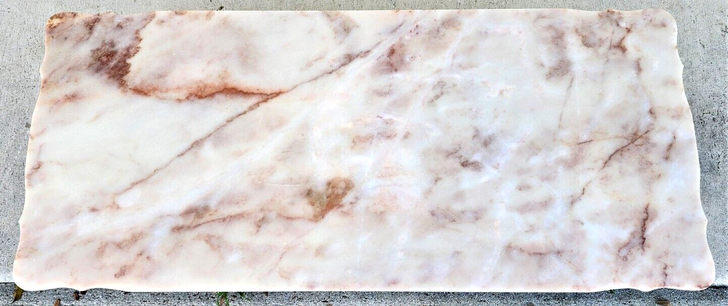 Vintage Marble & Lucite Coffee Table