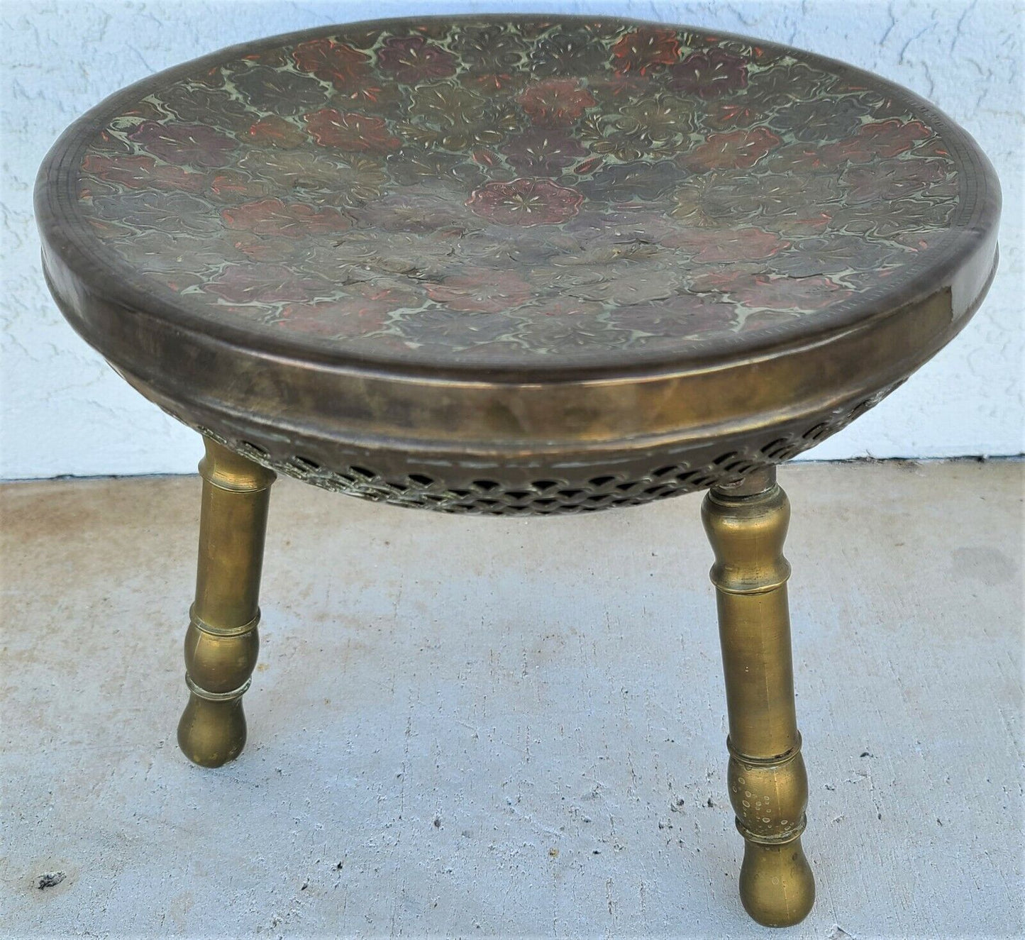 Hammered Brass Decorative Arabic Fire Pit Brazier Room Warmer