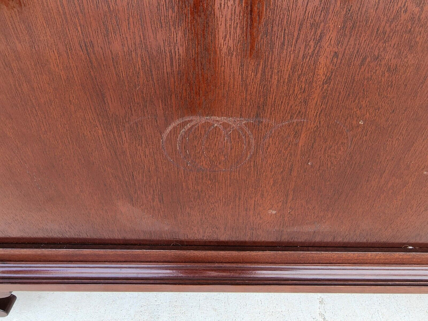 Vintage Buffet Bar Sideboard Fliptop Flame Mahogany by HICKORY WHITE