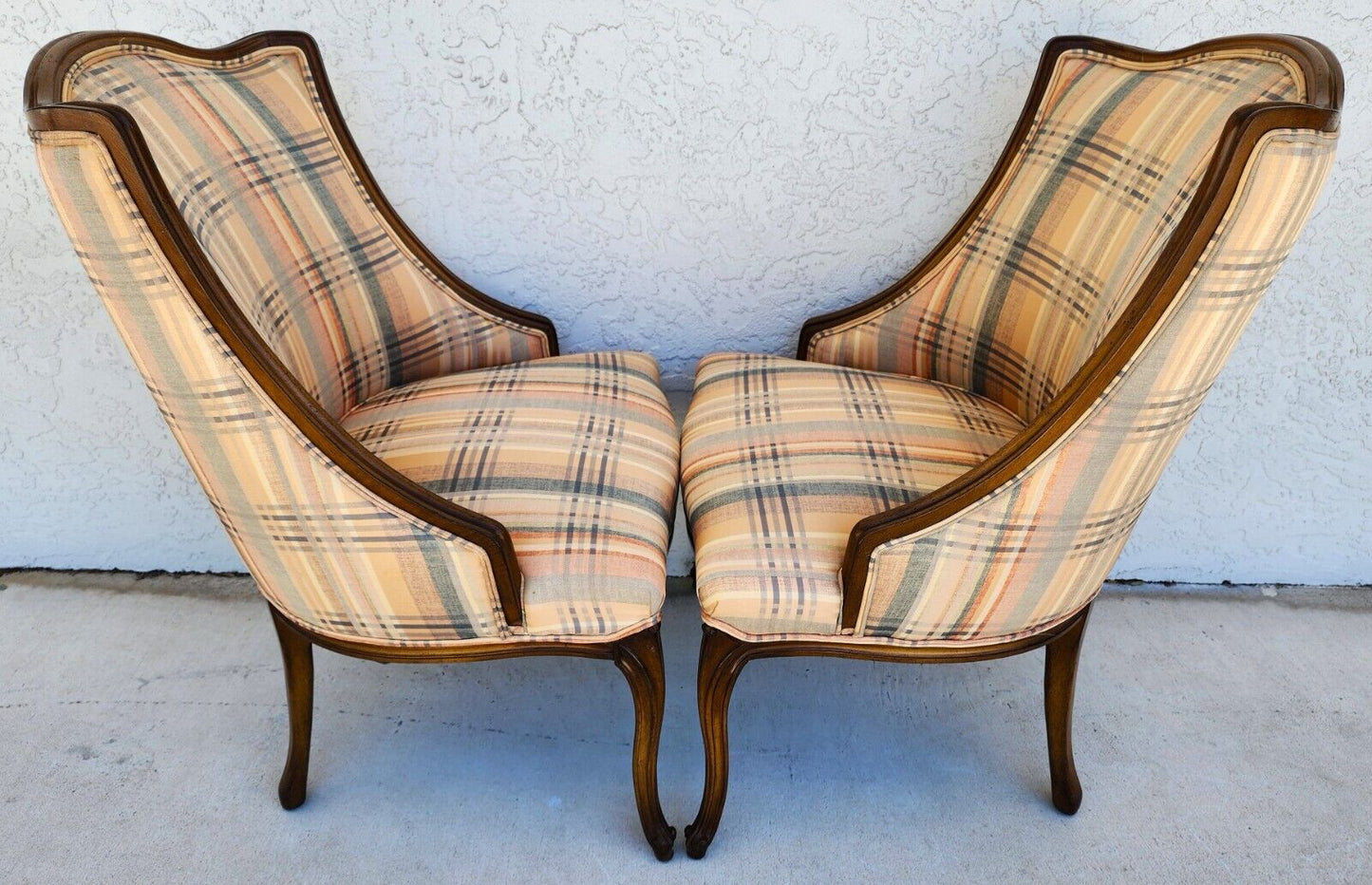 Country French Chairs Accent Antique 1940s Set of 2
