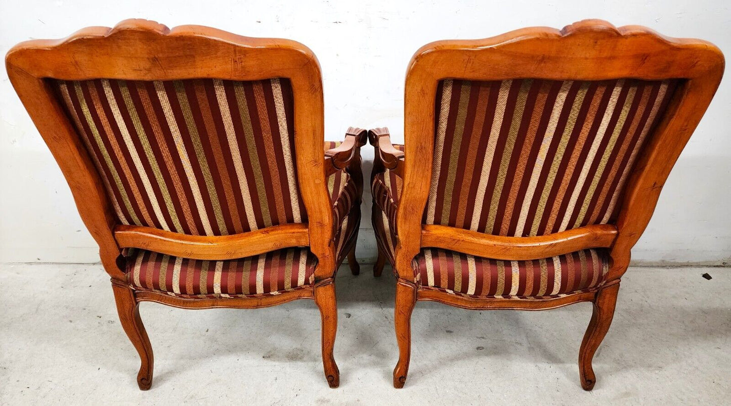 Pair of French Country Style Armchairs Accent Chairs